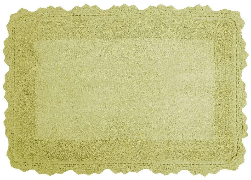 Πατάκι Μπάνιου Des. Lace Green Apple Anna Riska 50 X 80 50x80cm 100% Cotton