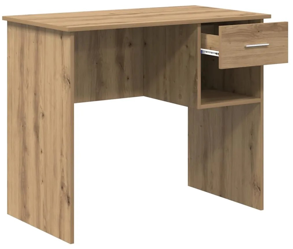 vidaXL Γραφείο artisan δρυς 90 x 49.5 x 75 εκ. Επεξεργασμένο ξύλο