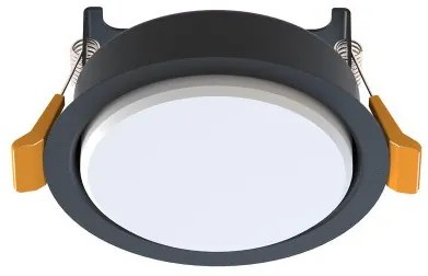 Σποτ Φωτιστικό Χωνευτό Στρογγυλό Μικρό GX53 15W IP20 Uno Nowodvorski 10841 Μαύρο