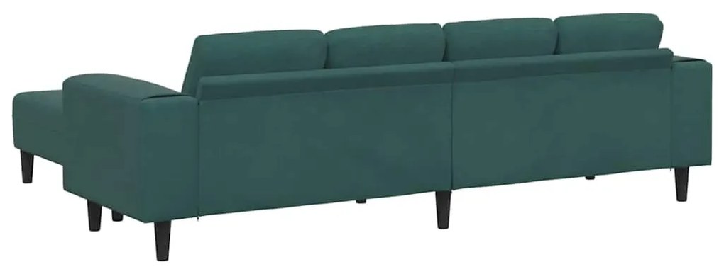 vidaXL Καναπές σαλονιού 3 pcs Σκούρο Πράσινο