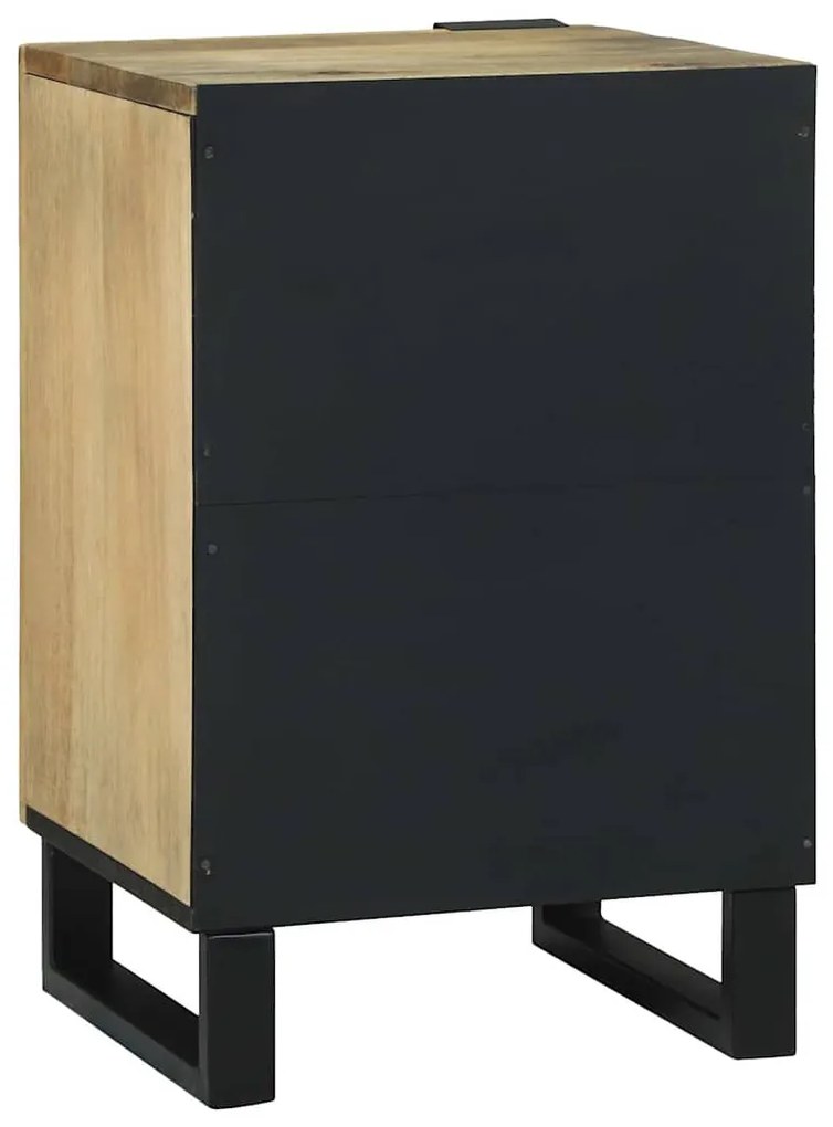 vidaXL Ντουλάπι Μπάνιου με ράφι Καφέ και Μαύρο 38 x 33.5 x 58 εκ.