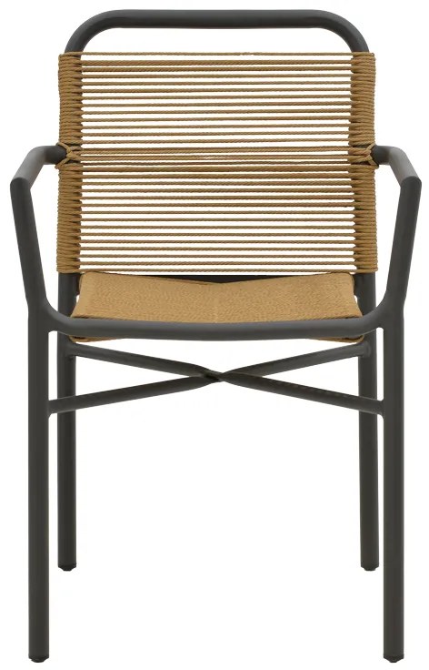 Τραπεζαρία Kliton-Clutch σετ 5τεμ pakoworld αλουμίνιο σε ανθρακί απόχρωση 80x80x74εκ