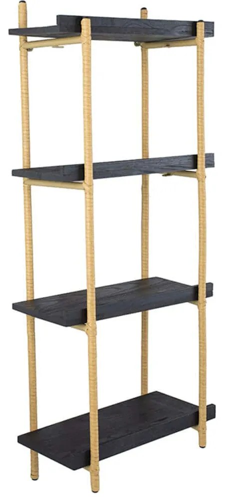 Ραφιέρα Τοίχου 78036-DS 46x25x112cm Black