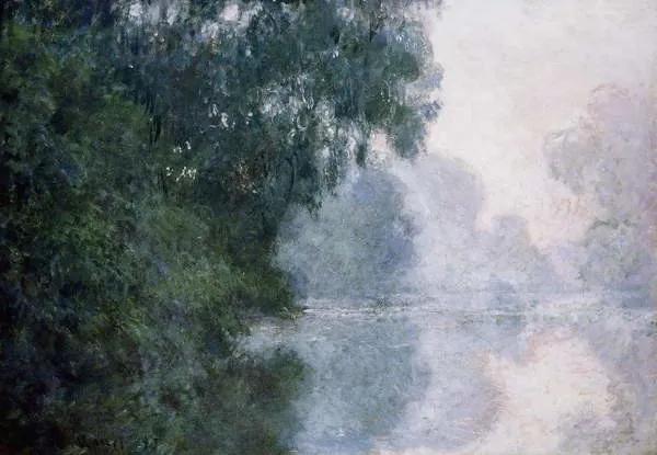 Monet, Claude - Εκτύπωση έργου τέχνης Morning on the Seine, Effect of Mist; Matinee sur la Seine, Effet de Brume, (40 x 26.7 cm)