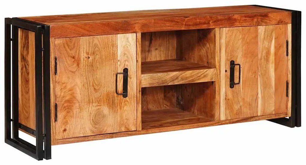 vidaXL Ντουλάπι TV Καφέ 120 x 30 x 50 cm Μασίφ ξύλο ακακίας