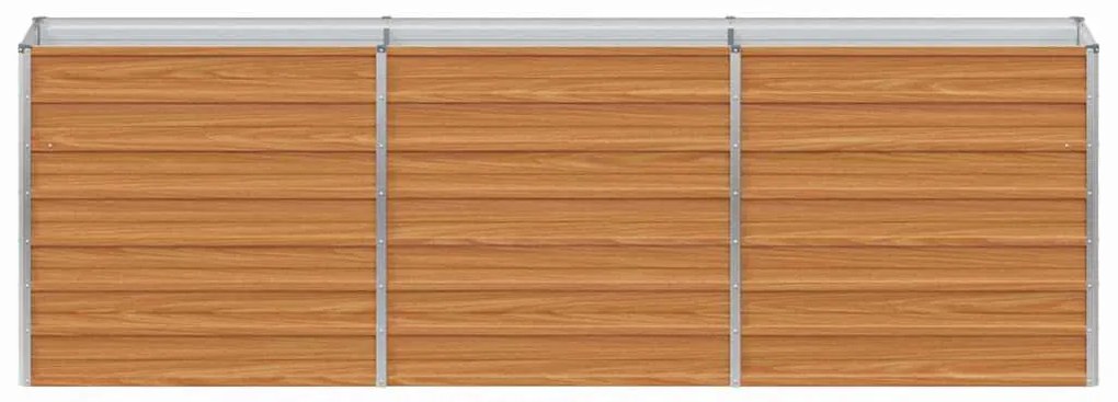 vidaXL Υπερυψωμένη Ζαρντινιέρα Ανοιχτό καφέ 240 x 40 x 77 cm