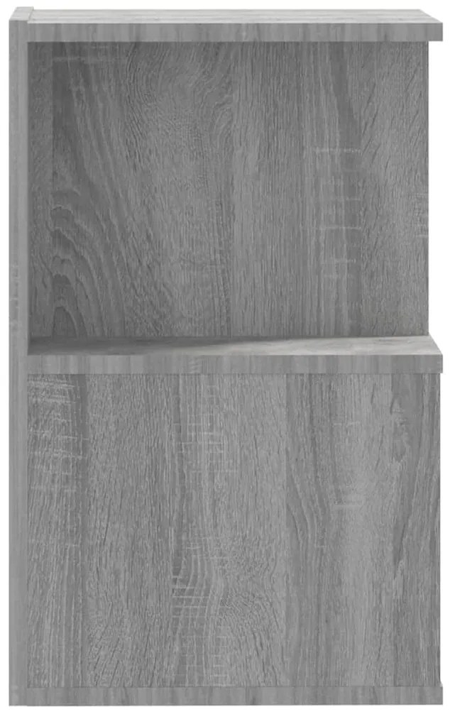 vidaXL Κομοδίνα 2 Τεμ. Γκρι Sonoma 35x35x55 εκ. από Επεξεργασμένο Ξύλο