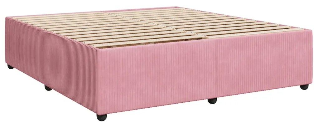 ΚΡΕΒΑΤΙ BOXSPRING ΜΕ ΣΤΡΩΜΑ ΡΟΖ 200X200 ΕΚ. ΒΕΛΟΥΔΙΝΟ 3287847