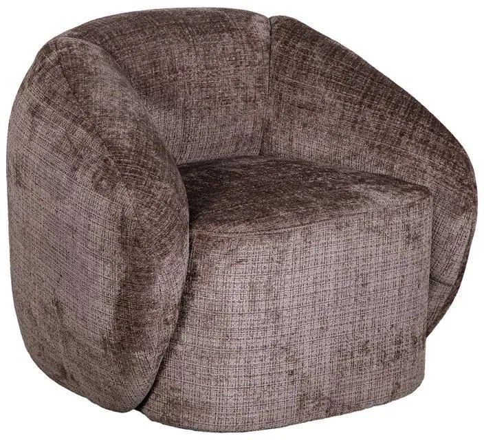 Πολυθρόνα Sienna Fylliana Μπέζ - Καφέ ύφασμα 53x76x71εκ 53x76x71 εκ.