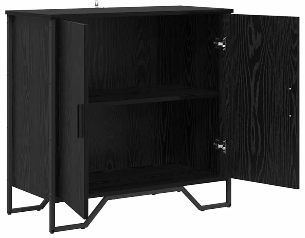 vidaXL Πλαϊνό γραφείο Μαύρη δρυς 78 x 35.5 x 74.5 εκ.