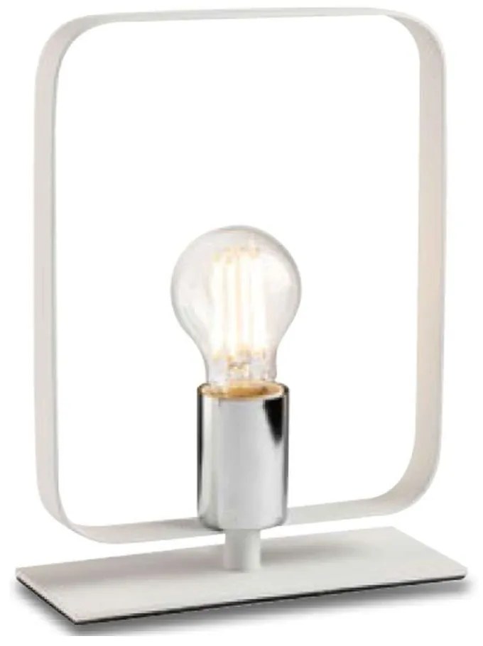 Φωτιστικό Επιτραπέζιο Smith I-SMITH-L1-BCO 1xE27 19,5x24,8cm White Luce Ambiente Design Metal