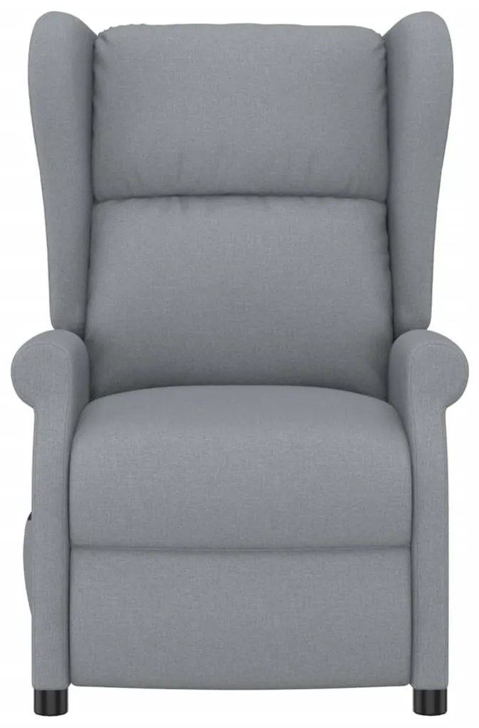 vidaXL Πολυθρόνα Ανακλινόμενη Ηλεκτρική Ανοιχτό Γκρι Υφασμάτινη