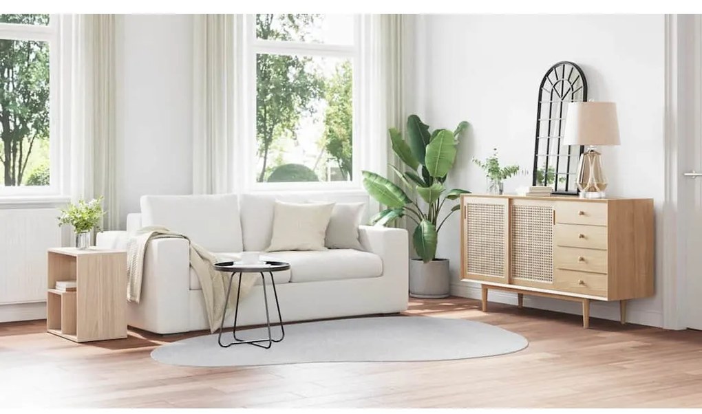 vidaXL Χαλί Γκρι 160 x 230 cm Πολυεστέρας