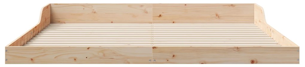 vidaXL Σκελετός Κρεβατιού Καφέ 180 x 200 cm Μασίφ ξύλο πεύκου