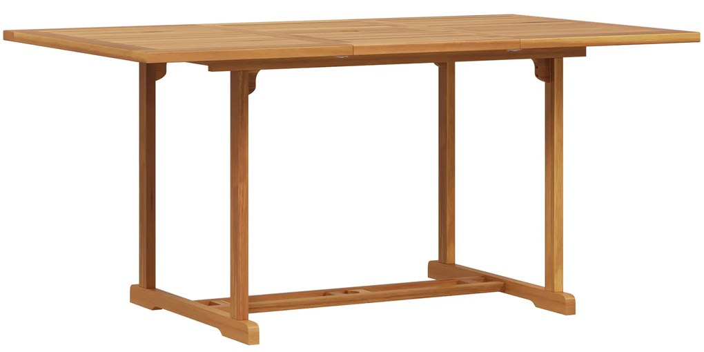 vidaXL Σέτ φαγητού για κήπο 7 pcs Καστανό Μασίφ ξύλο teak