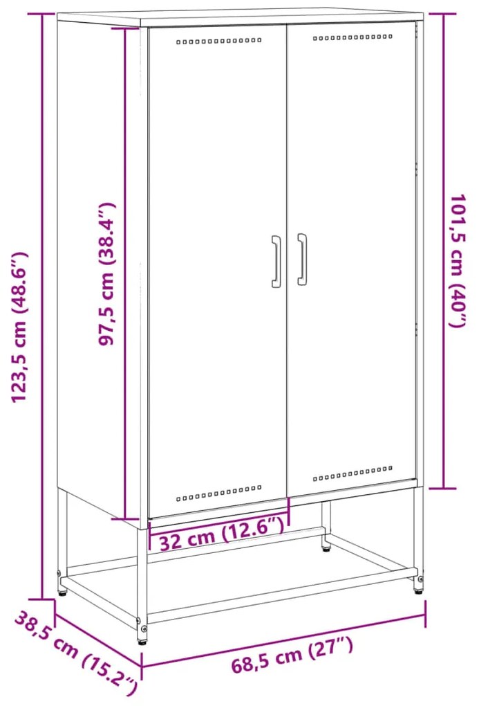 ΝΤΟΥΛΑΠΙ ΜΟΥΣΤΑΡΔΙ 68,5X38,5X123,5 ΕΚ. ΑΠΟ ΑΤΣΑΛΙ 846497