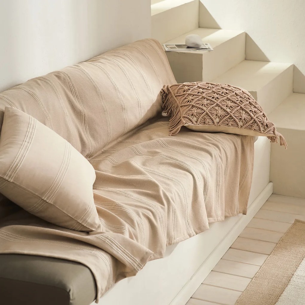 Ριχτάρι Διθέσιου Καναπέ (180x250) Gofis Home Rathma Wet Sand Beige 357/06
