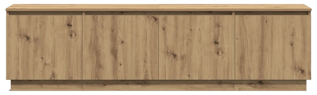 vidaXL ντουλάπι τηλεόρασης με LED Artisan Oak 180x38x49 εκ. Επεξεργασμένο ξύλο