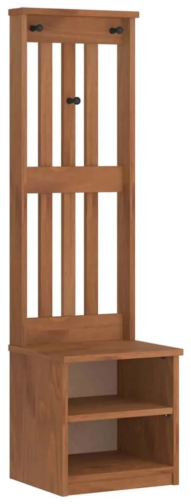 vidaXL Δέντρο χωλ "SANDNES" 45x40x159,5 εκ.Πεύκο μασίφ ξύλο