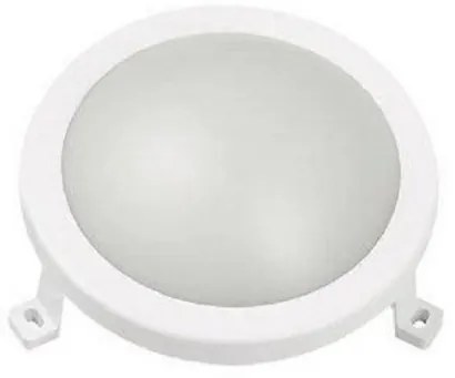 Απλίκα Φωτιστικό Τοίχου LED Φ17.2 6W 4000K IP54 Lumen 21-10601 Λευκό