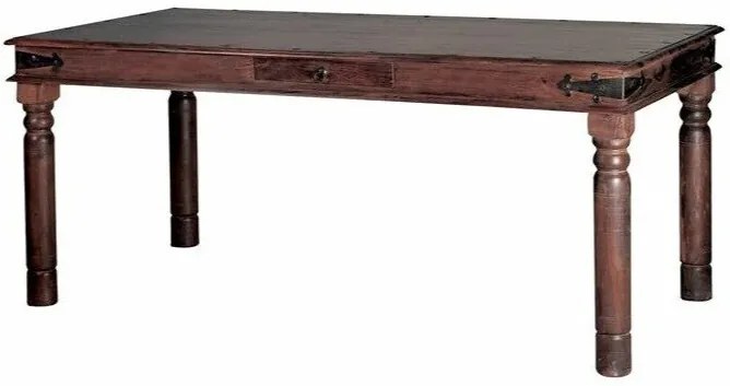Τραπέζι Mesa 251, Καρυδί, 76x90x175cm, 49 kg, Ξύλο, Ξύλο: Καρυδί | Epipla1.gr
