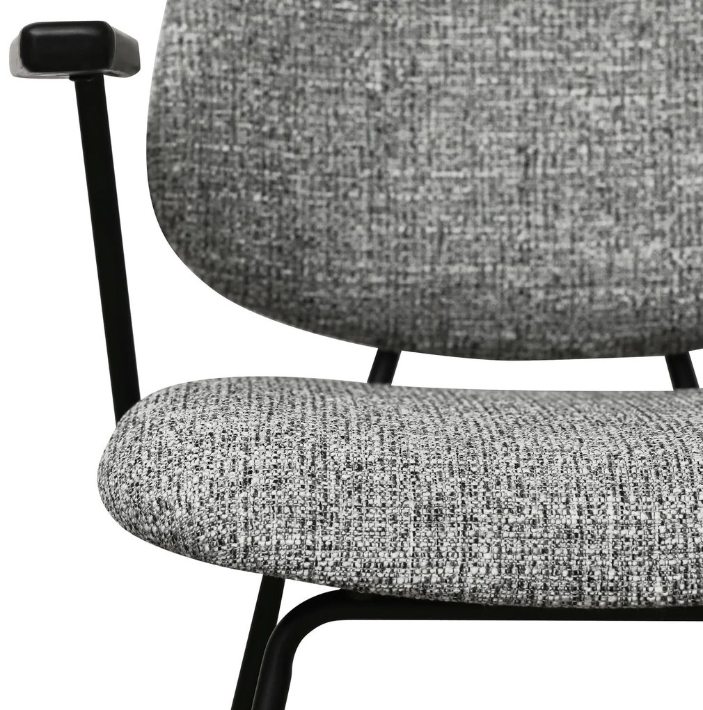 Sofia Dining Chair with Armrests Grey