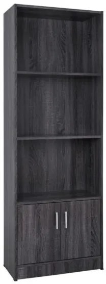 ΒΙΒΛΙΟΘΗΚΗ ΜΕΛΑΜΙΝΗΣ HAYDEN HM2269.01 ΣΕ ΑΝΘΡΑΚΙ ΧΡΩΜΑ 60x30x174 εκ.