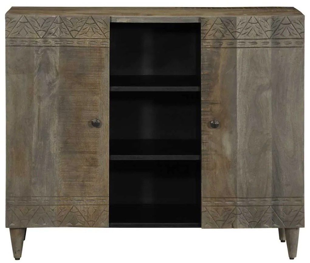 vidaXL Sideboard 90x33x75 cm μασίφ ξύλο Mango