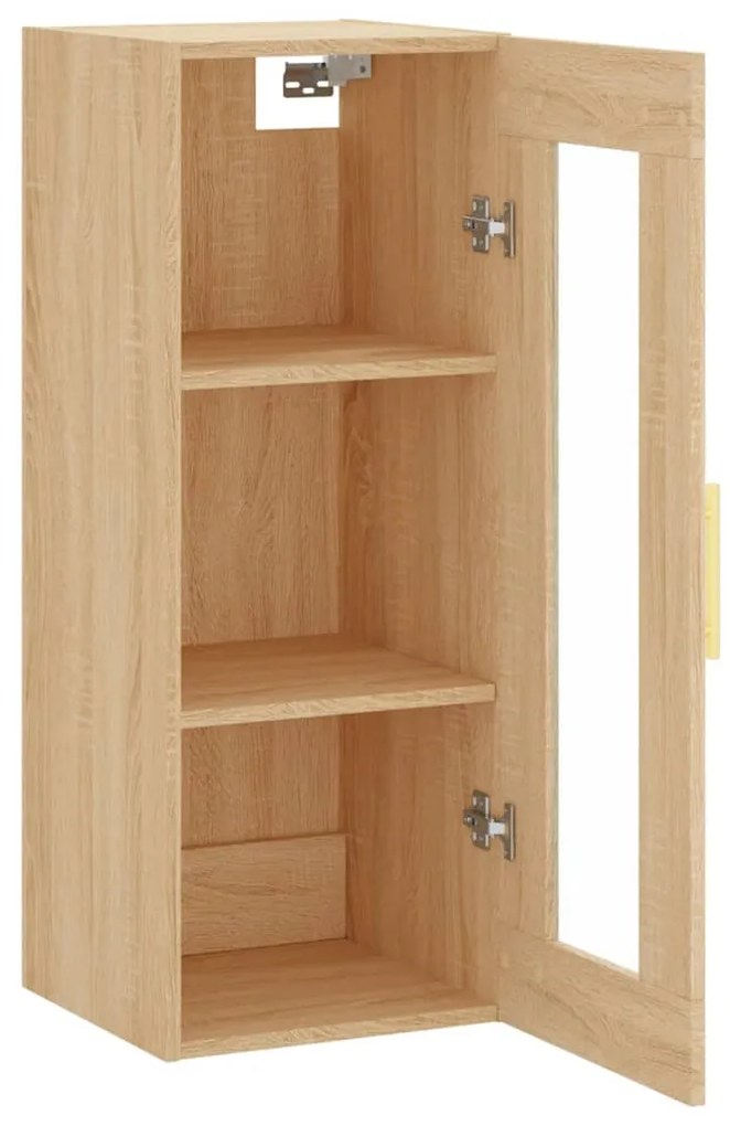 vidaXL Ντουλάπι Τοίχου Sonoma Δρυς 34,5 x 34 x 90 εκ.