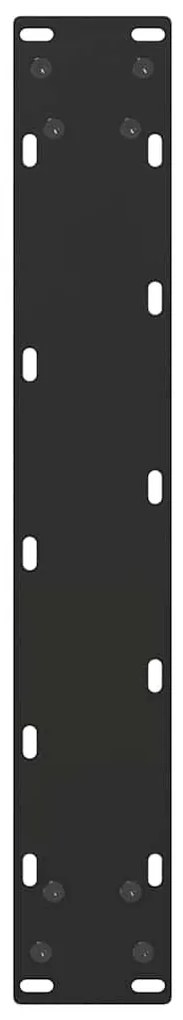 vidaXL Πόδια Τραπεζιού Μπαρ σε Σχήμα U 2 τεμ. Μαύρο 50x(110-111) εκ. Ατσάλι