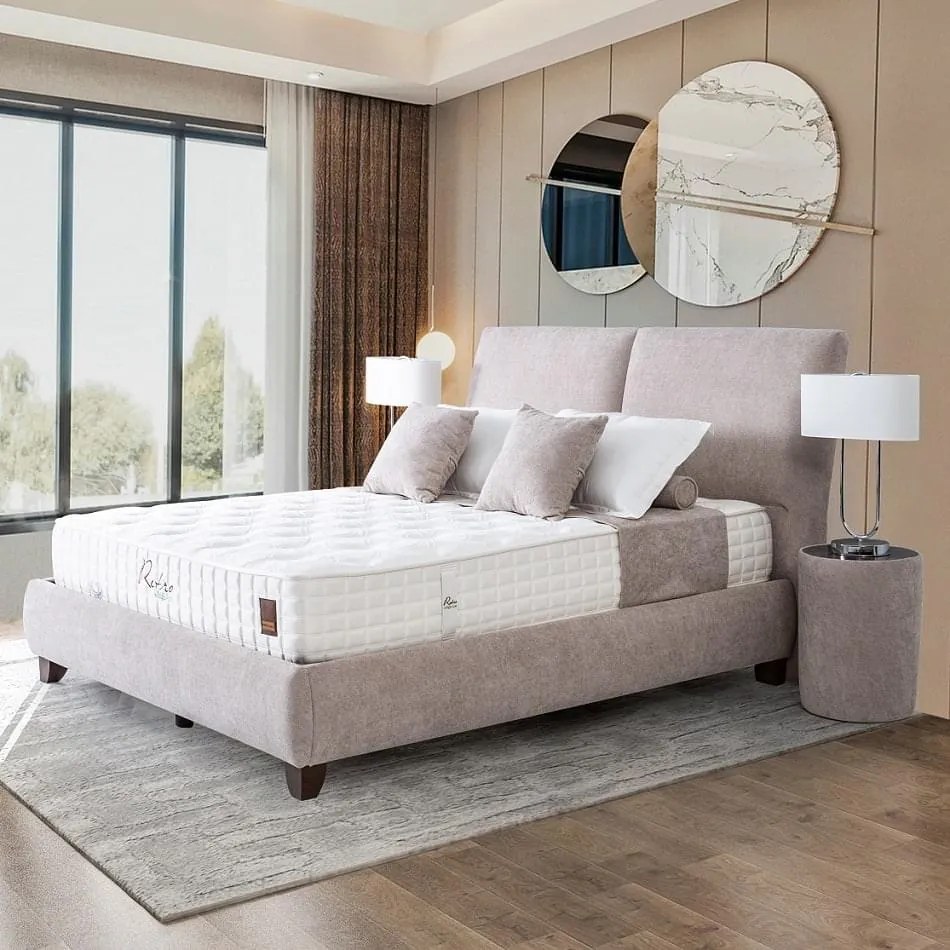 Κρεβάτι Dion με Αποθηκευτικό Χώρο - 150x200cm Μπεζ