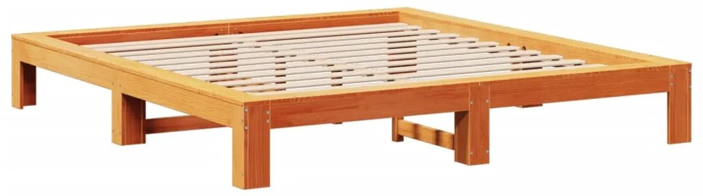 vidaXL Σκελετός Κρεβ. Χωρίς Στρώμα Καφέ Κεριού 180x200 εκ Μασίφ Πεύκο