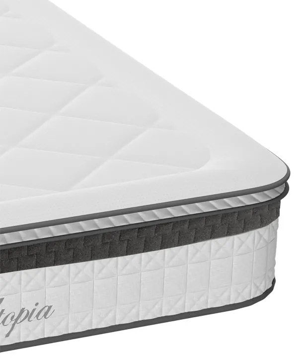Στρώμα Utopia pakoworld pocket spring με ανώστρωμα 30-32cm 150x200εκ