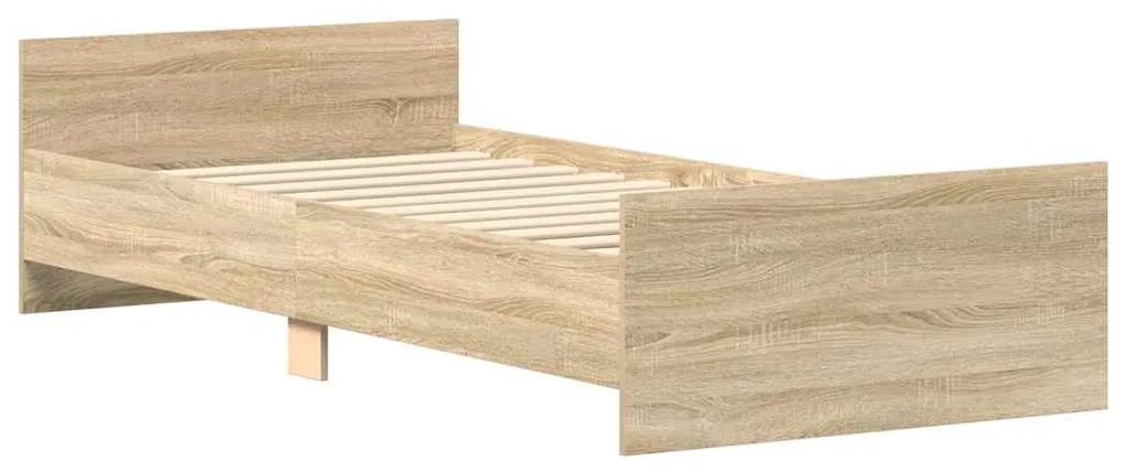 vidaXL Πλαίσιο Κρεβατιού Χωρ. Στρώμα Sonoma Δρυς 100x200εκ Επ. Ξύλο