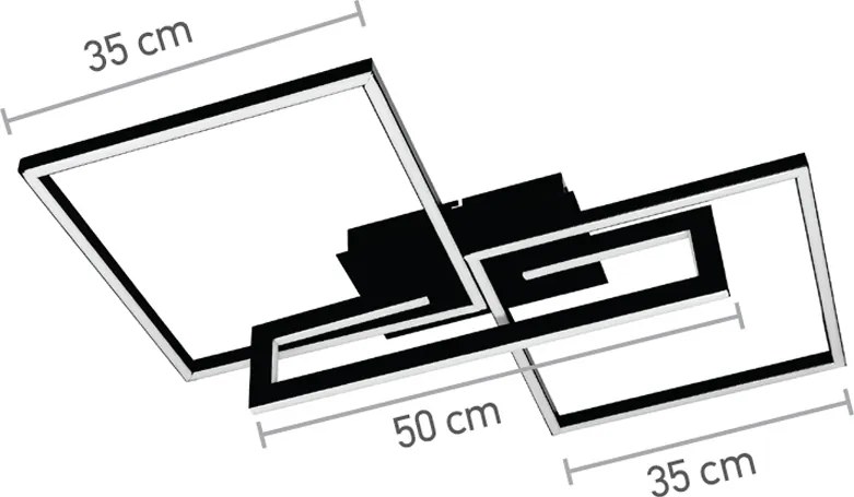 Πλαφονιέρα οροφής InLight 6053-BL