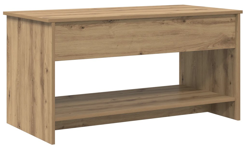 vidaXL Τραπεζάκι σαλονιού με ράφι artisan δρυς 102 x 50 x 52.5 cm
