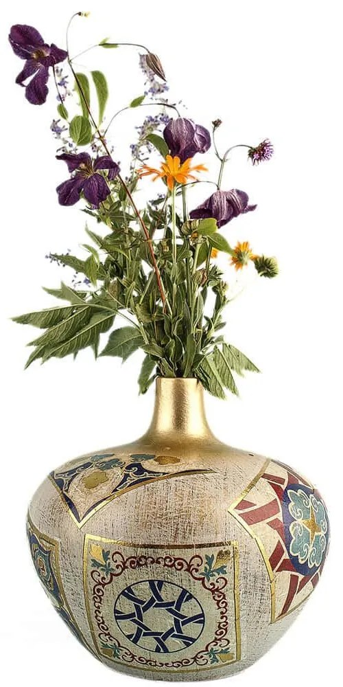 Βάζο 697ELD1213 Φ18x17cm Multi Aberto Design Ceramic