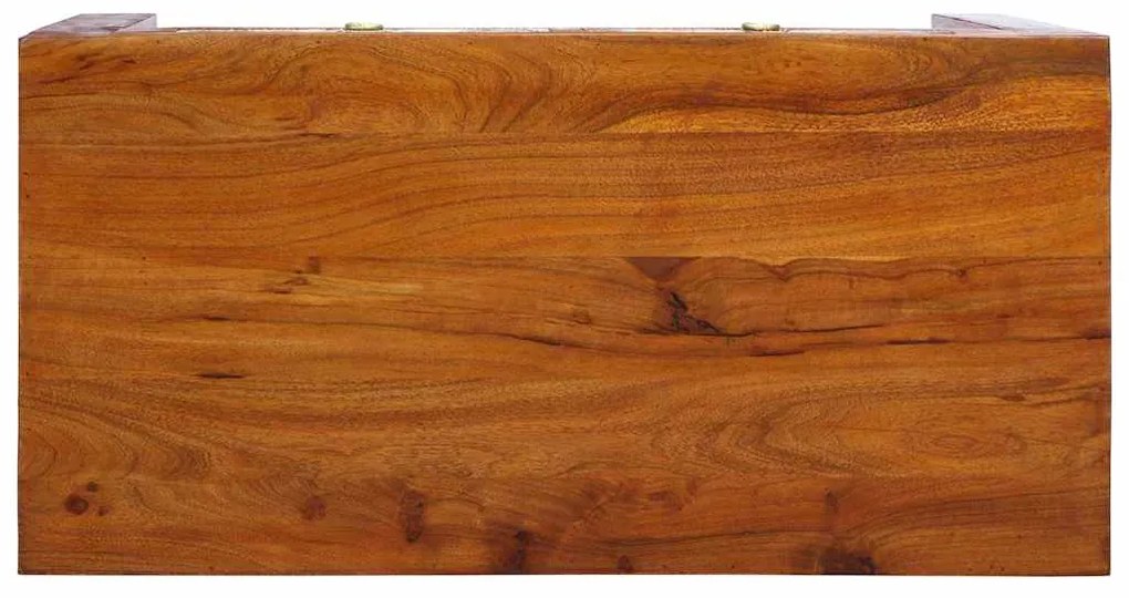 vidaXL Γραφείο με συρτάρι Καφέ 100 x 50 x 75 cm Μασίφ ξύλο ακακίας