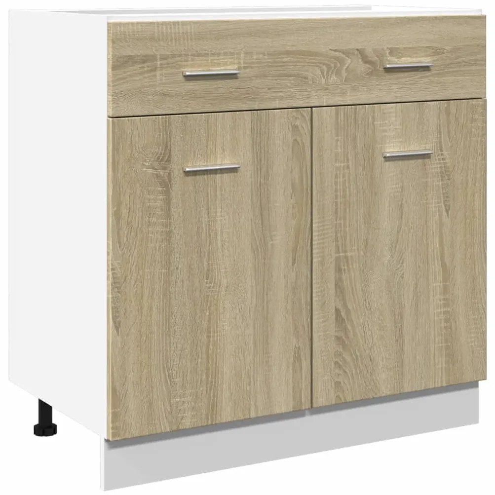 vidaXL Ντουλάπι με Συρτάρι Lyon Sonoma Δρυς 80x46x81,5 εκ. Επεξ. Ξύλο