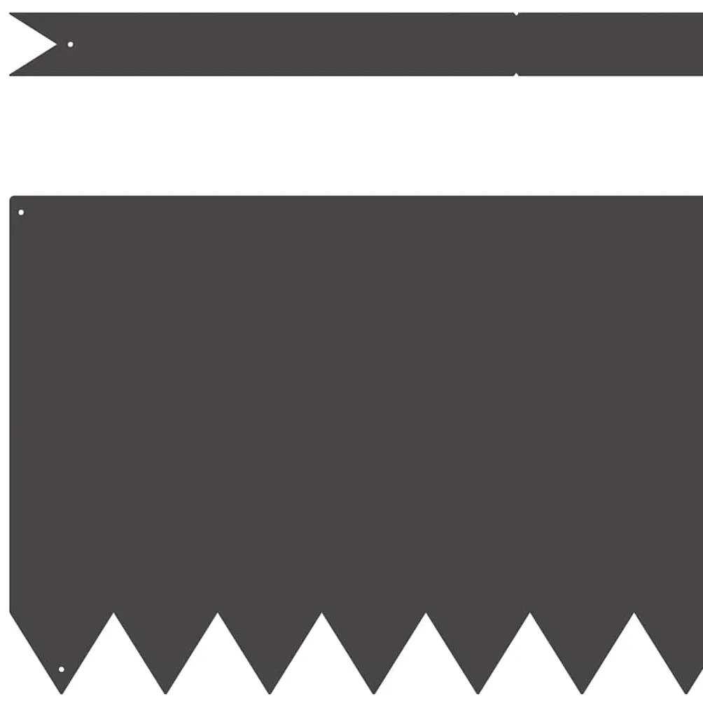 vidaXL Περίγραμμα γκαζόν 30 pcs Μαύρο 100 x 0.05 x 20 εκ