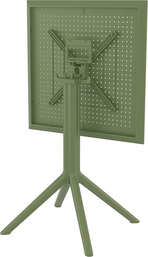 SKY OLIVE GREEN 60Χ60X74εκ. ΤΡΑΠΕΖΙ ΠΤΥΣ/ΝΟ ΠΟΛ/ΝΙΟΥ