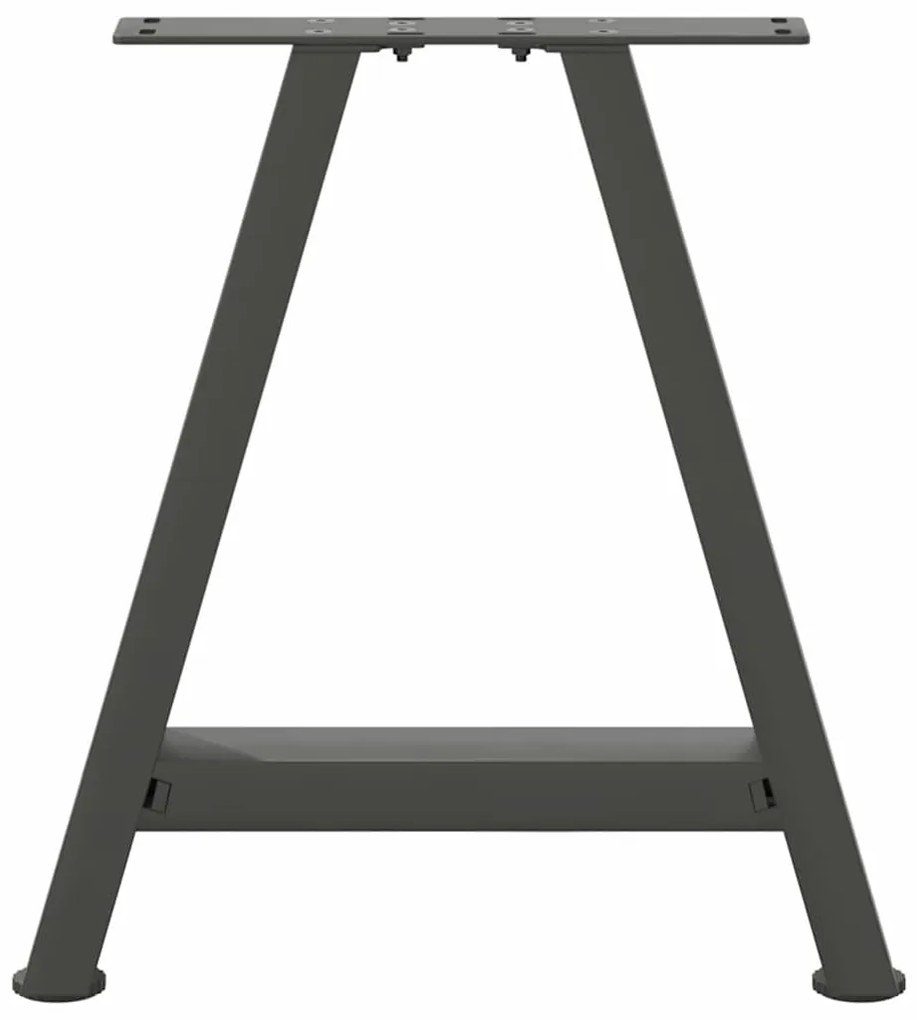 vidaXL Πόδια Τραπεζιού Σαλονιού Σχήματος Α 2 τεμ. Ανθρακί 38x(42-43) εκ. Ατσάλι