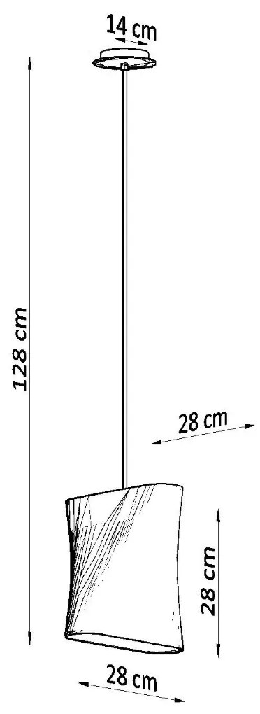 Sollux Κρεμαστό φωτιστικό Blum 1,λευκό,1xE27/60w