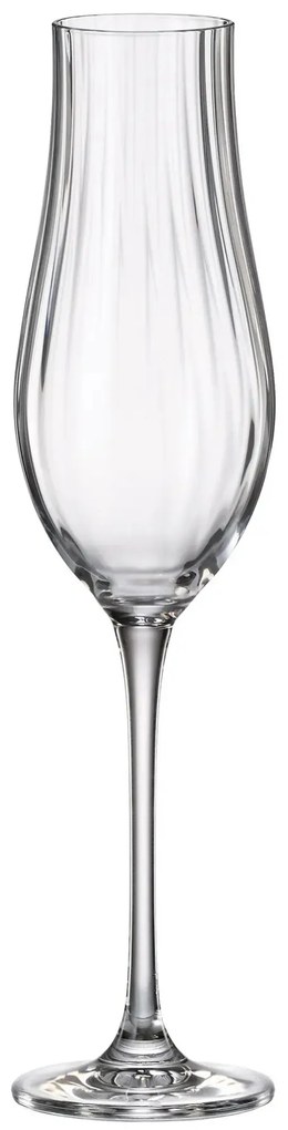 Ποτήρι Σαμπάνιας 200ml Limosa Optic - Crystal Bohemia