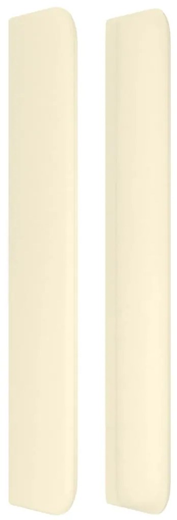 vidaXL Κεφαλάρι με Πτερύγια Κρεμ 183x16x118/128 εκ. Συνθετικό Δέρμα