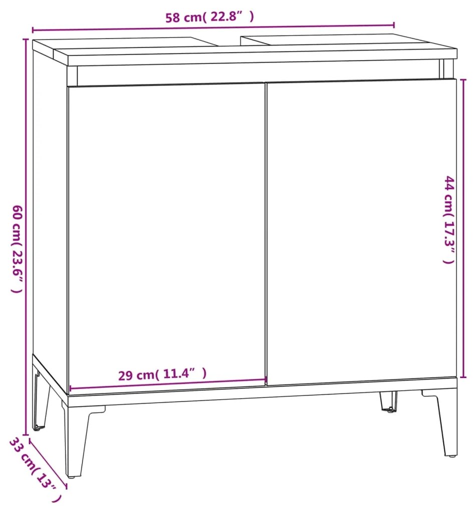 ΝΤΟΥΛΑΠΙ ΝΙΠΤΗΡΑ ΓΥΑΛ. ΛΕΥΚΟ 58X33X60 ΕΚ. ΕΠΕΞΕΡΓΑΣΜΕΝΟ ΞΥΛΟ 821262