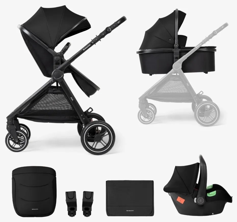 KIKKA BOO ΠΟΛΥΚΑΡΟΤΣΙ 3 ΣΕ 1 ΜΕ ΚΑΛΑΘΟΥΝΑ ΚΑΙ ΚΑΘΙΣΜΑ ΑΥΤΟΚΙΝΗΤΟΥ AVA BLACK 31001010065