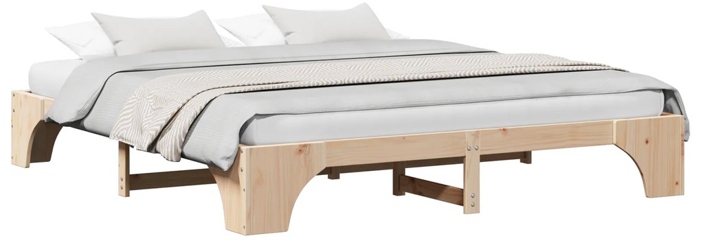vidaXL Κρεβάτι 180x200cm από Μασίφ Ξύλο Πεύκου