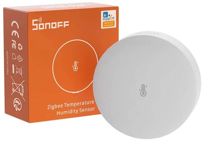 Smart Zigbee Temperature And Humidity Sensor Sonoff SNZB-02P (round)