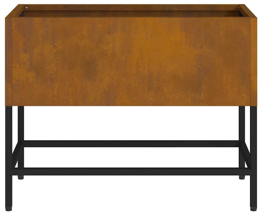 vidaXL Υψωμένη Γλάστρα Κήπου Σκ rusty 60 x 26 x 45 εκ